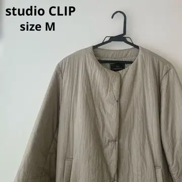 studio CLIP/충전솜 나일론 롱 코트/M