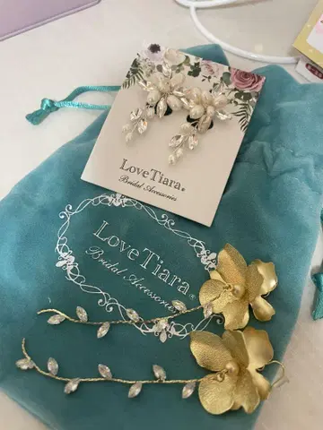 LoveTiara 브라이덜 액세서리 귀걸이 2점
