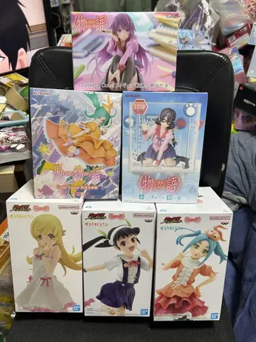 모노가타리 시리즈 피규어 6개 세트 미사용