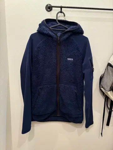 patagonia 플리스 후드 자켓 네이비