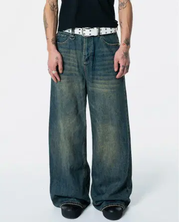 MENES Mud Wide Denim Pants