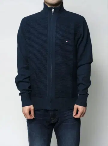 TOMMY HILFIGER 가디건 집업 니트 스웨터