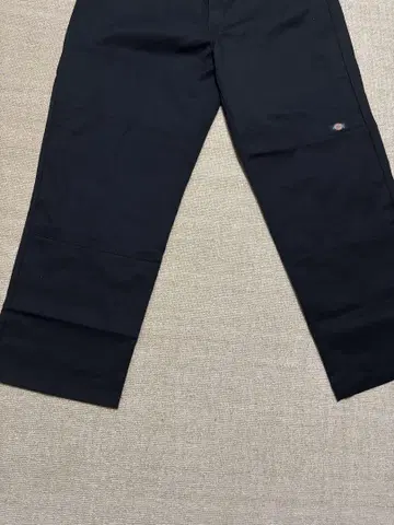 Dickies 블랙 스트레이트 레그 팬츠 더블니