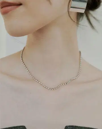 미사용 새상품 anuans 다이아 레인 목걸이