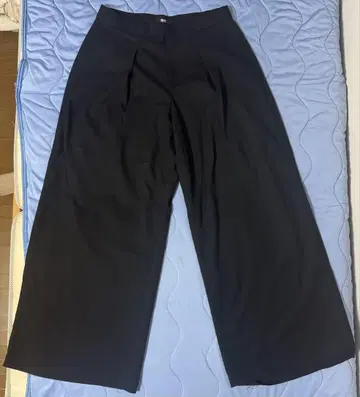 UNIQLO C 감동 와이드 팬츠 블랙 L