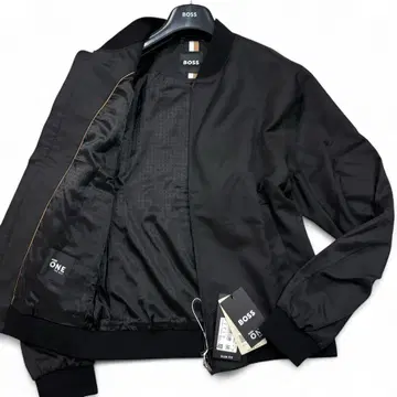 택 포함 미사용 새상품 HUGO BOSS 현행 울 집업 블루종 XL
