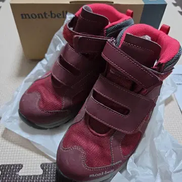 mont-bell 트레킹 슈즈 빨간색 21 cm