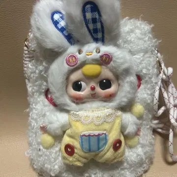 베이비쓰리 스마트폰 숄더 시크릿 토끼 모자 봉제 인형
