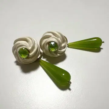 머랭 휘핑 짜는 쿠키 귀걸이