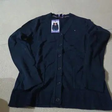 블랙 긴팔 가디건 TOMMYHILFIGER xs