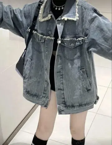 데님 블루 오버 사이즈 자켓