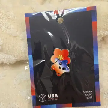 OSAKA EXPO 2025 핀 배지 꽃 캐릭터
