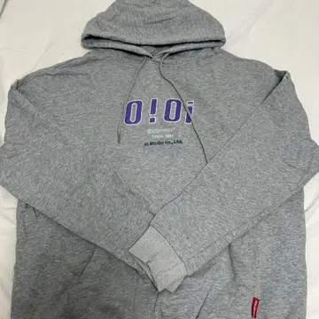 oi studio 후드 부착 그레이 후드티