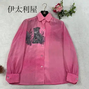 R58 F 이탈리아 핑크 긴팔 셔츠 여성용