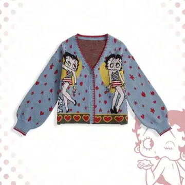 베티짱 니트 [ M ] 스웨터 베티 부프 따뜻한 스웨터 가디건