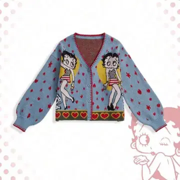 베티짱 니트 [ M ] 스웨터 베티 부프 따뜻한 스웨터 가디건