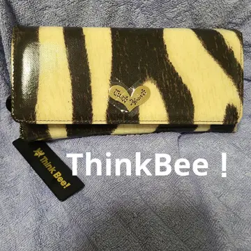 Think Bee! 제브라 패턴 장지갑 1301-04