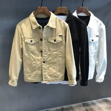 화이트 데님 자켓