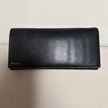 폴 스미스 블랙 가죽 장지갑