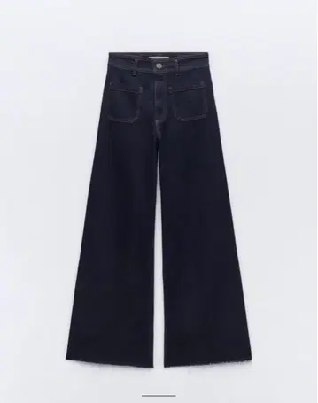 ZARA 마린 스트레이트 하이라이즈 포켓 데님 팬츠