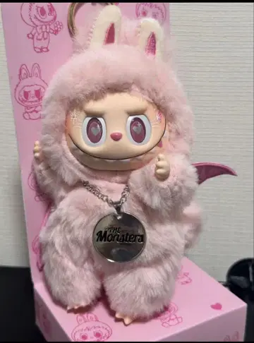 labubu zimomo 폭신폭신 핑크 봉제 인형 키링