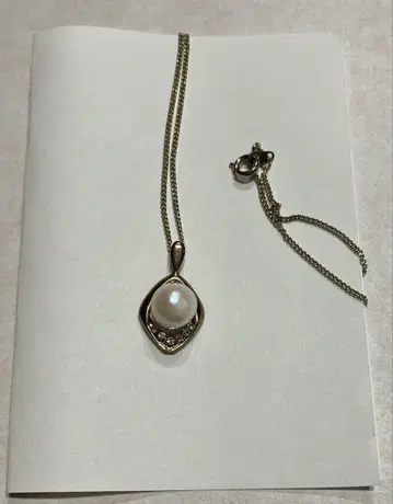 진주 펜던트 목걸이 약 45cm