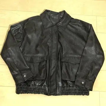 가죽 자켓 L size 와이드 00s