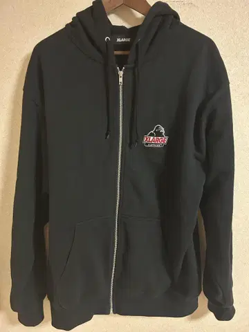 XLARGE 블랙 후드티 집업 L 사이즈