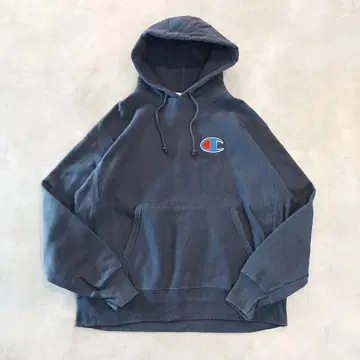 챔피온 리버스 위브 후드티 구제 의류 자수 2XL 네이비 16325