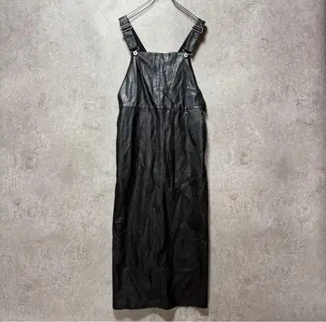 [새상품급] UNITED ARROWS 인조 가죽 살로펫 스커트 38 블랙