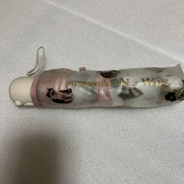 Wpc 오키 마사유키 고양이 패턴 접이식 비닐 우산