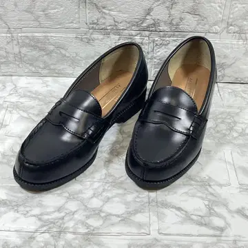 [ 새상품급 ] HARVAR 하버 코인 로퍼 블랙 가죽 23cm
