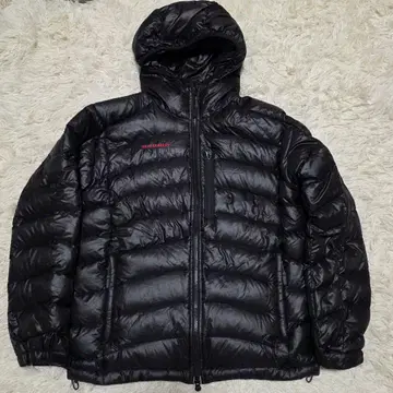 MAMMUT 마무트 그래비티 후디드 다운 자켓 M 로고 자수 블랙