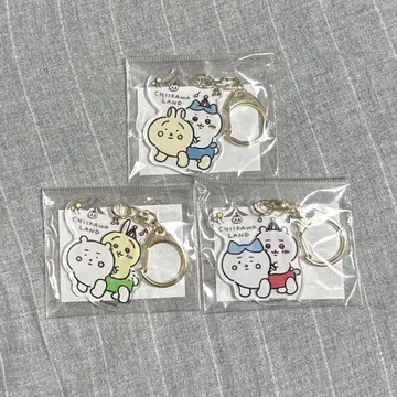 치이카와 랜드 쁘띠 아크릴 키링 토끼 하치와레 삐뽀뽀