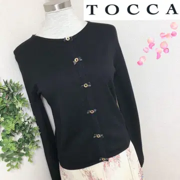 TOCCA 토카의 리본 버튼 블랙 가디건 XS 블랙