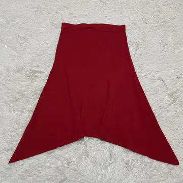 새상품급 MURABITO 무라비토 스커트 변형 플레어 빨간색 허리밴딩