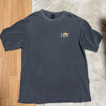 HUF 그레이 T셔츠 플라워 프린트