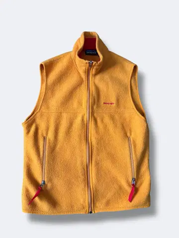 90s patagonia 파타고니아 플리스 베스트 오렌지