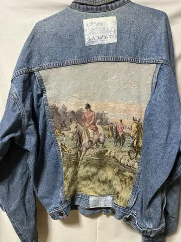 Vintage Equestrian Horse Denim Jacket