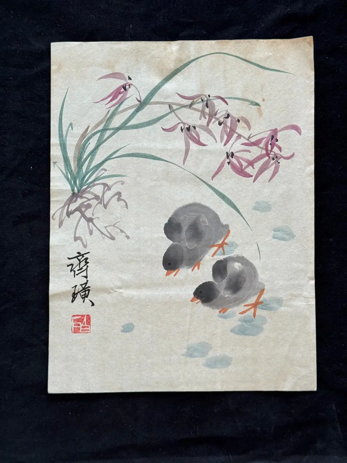 [Antique] Qi Baishi's Yingmohua Huazhu painting (19)