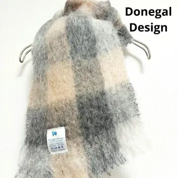 DonegalDesign 아일랜드제 모헤어 머플러 오렌지 계열 복슬복슬