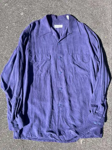 EQUIPMENT 실크 오픈 카라 셔츠 / M 빈티지 90s