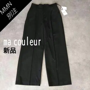 새상품 마쿠르 턱 세미 와이드 팬츠 블랙 와이드 팬츠 정가 17,000원