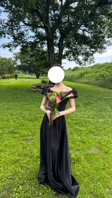 사전 촬영 파티 드레스 / 웨딩 드레스 / 블랙 드레스