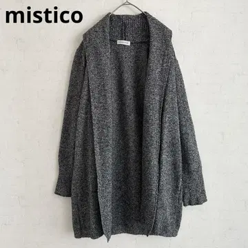 mistico 실크 울 블렌드 라메 숄카라 가디건
