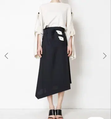 IRENE WrapFrontSkirt 네이비