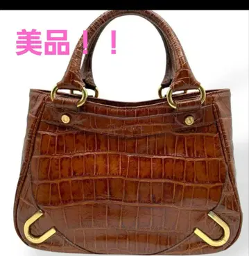 최종 가격 인하 ungaro 웅가로 핸드백 악어 엠보싱 가죽
