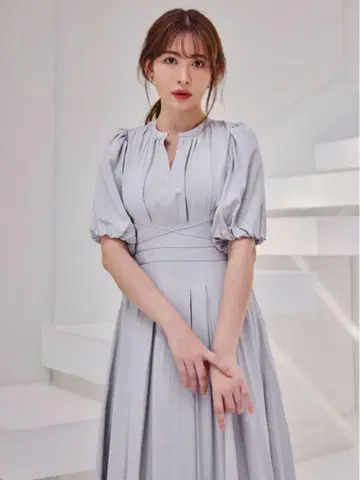 Fountain Lace Up Bow Dress herlipto
