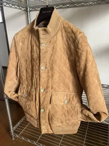 CINQUANTA 완타 스웨이드 블루종 가죽 자켓 브라운