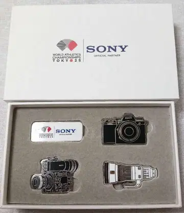 세계 육상, SONY 핑 배지 세트 1상자 4개입